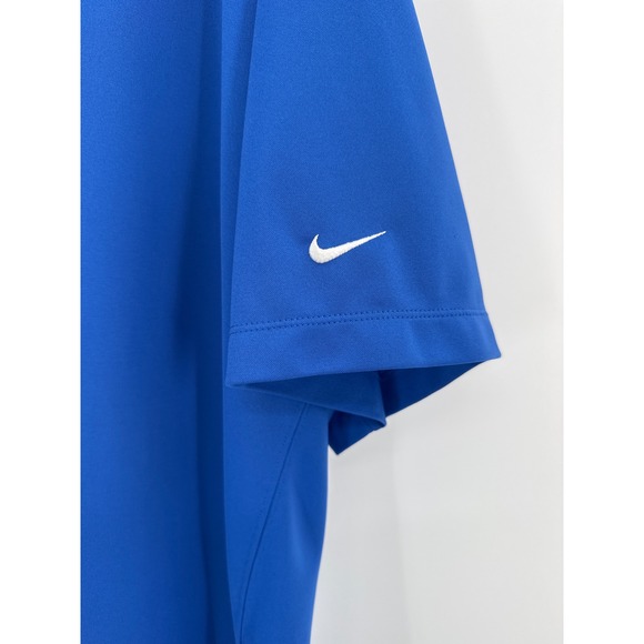Nike Golf Performance Mens Big&Tall 3XL Blue Dri-FIT Short Sleeve Polo Shirt - Picture 2 of 6